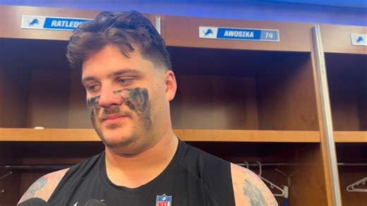 WJR Digital Sports Reporter Nick Lundberg asks Lions’ offensive lineman Tate Ratledge about the Giants’ and Packers’ defensive lines after a 34-27 overtime win over New York Sunday. Detroit will host Green Bay on Thanksgiving. | WJR Radio
