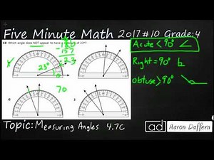 4th Grade STAAR Practice Measuring Angles (4.7C - #3)