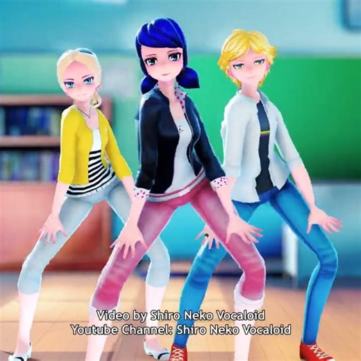 MMD Tomboy (Marinette, Adrien, Chloé) #miraculousladybug #ladybug