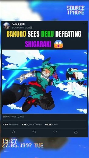 BAKUGO SEES DEKU DEFEATING SHIGARAKI 😱 | #animeedit #myheroacademia