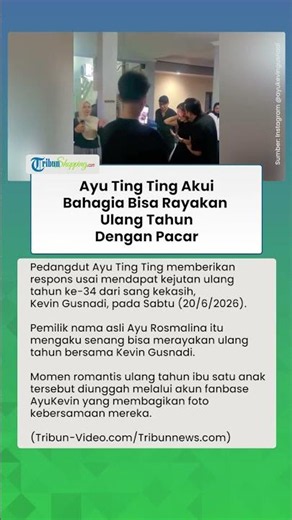 Dapat Kejutan Ulang Tahun dari Kevin Gusnadi, Ayu Ting Ting: Alhamdulillah Rayakan Bersama Kekasih