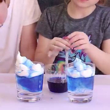 Rain Cloud in a Jar Science Experiment! https://funlearningforkids.com/rain-cloud-jar-science-experiment/ | Fun Learning Activities for Kids