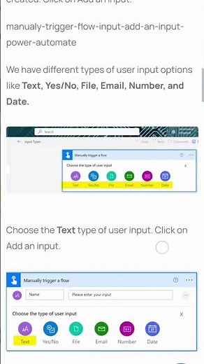 What Are The Input Types In Power Automate.