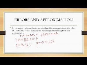How to Calculate Percentage error involving round off figures.