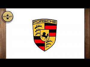 How to draw the porsche logo