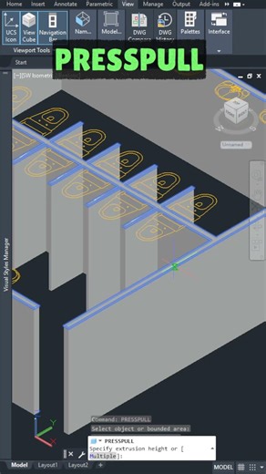 4 WAYS TO CREATE 3D WALLS in AutoCAD #shorts #tutorial #autocad #autocadtips #autocadtutorial