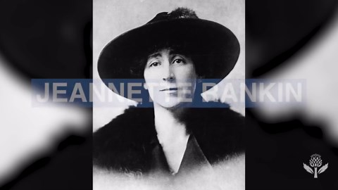 Who was Jeanette Rankin, the first woman elected to Congress