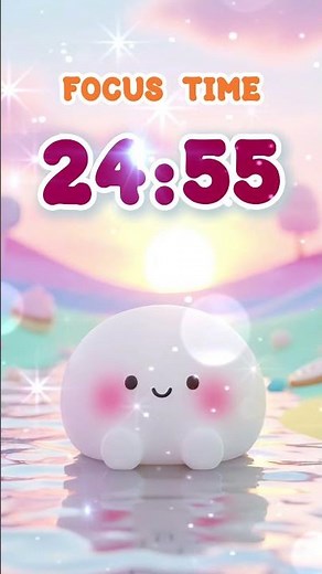25 Minute Cute Countdown Timer with Music for the Classroom | Focus Timer #shorts