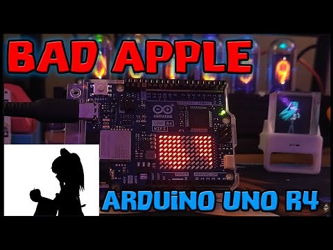Bad Apple On Arduino Uno R4 12x8 LED Matrix!