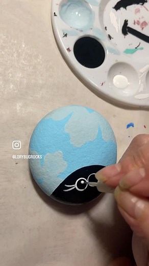 Painting a Tropical Bug on a Stone | DIY Craft Tutorial
