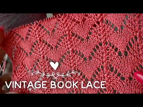 I found this amazing lace pattern in an old book! ❤️ Vintage Lace Pattern Tutorial