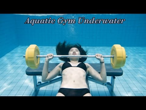 Dynamic Underwater Fitness Flow in Pool – Aquatic Gym Aesthetic