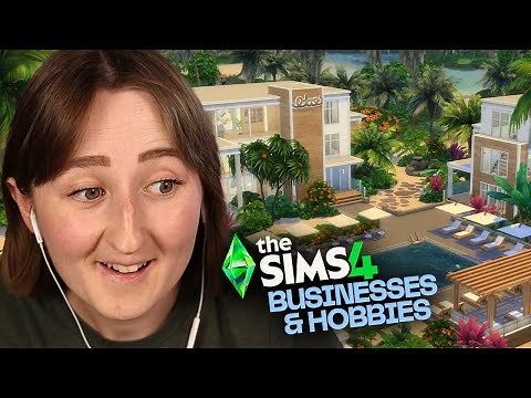 I built a BEACH RESORT with The Sims 4: Businesses & Hobbies