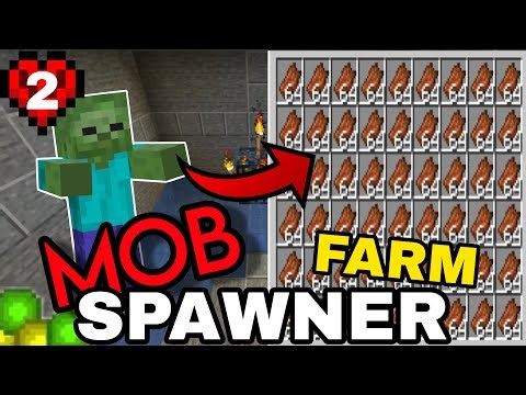 I Built the BEST Mob Spawner Farm in Hardcore Minecraft..