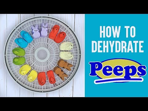 HOW TO DEHYDRATE PEEPS - Dehydrating Marshmallow Peeps for Easter - Great Kid's Spring Activity!