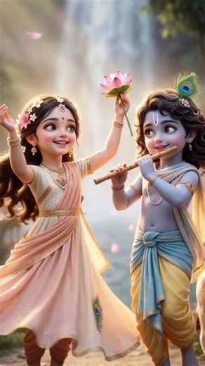 🥰💕Cutest Dance Of Little Radha Krishna 🦚✨💙#shorts #viral #radha#krishna #cute #dance #love #pure💕🙏