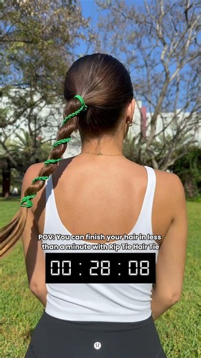 POV: You can finish your hair in less than a minute with Rip Tie Hair Tie