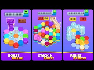 Hexa Stack Collect Game Android Gameplay
