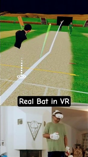 I Made REAL Cricket Bat for VR & Used it to hit Four! | Cricket in VR with REAL BAT & KIT | Cricket