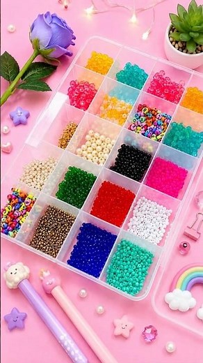 DIY Bracelet Making Kit Unboxing 💎 #bracelet #beads #jewelry