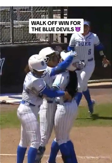 Duke Softball's Walk-Off Run-Rule Victory