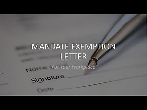 MANDATE EXEMPTION LETTER