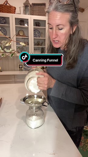 Kitchen Funnel or Canning funnel to fit your mason jars #kitchengadgets #funnel #canning #kitchenhack #tiktokmademebuyit