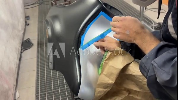unsticking stencils out of custom painted motorcycle details