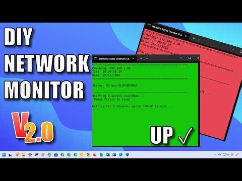 Simple DIY Network Monitor Using a Windows Batch Script (Beginner Friendly)