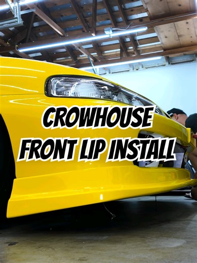 CrowHouse front lip install! | #OMGBUILDS | #INTEGRA | #TikTokCarDIYContest | #TikTokAutoTechContest | #CarsOfTikTokContest