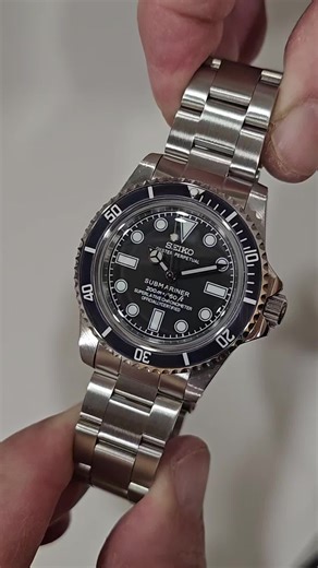 Submariner Vintage Style Mod 🤩 #seikomod #timepiece #watches #lifestyle #vintage