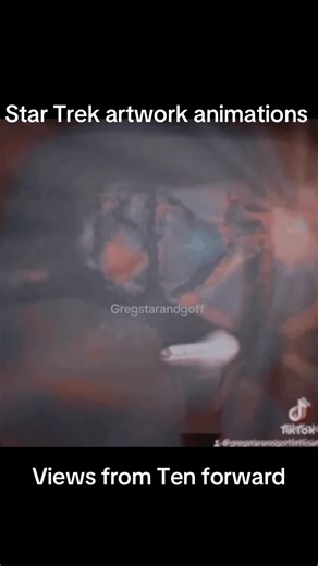 Star Ttek artwork animations: views from ten forward #gregstarandgoff #artworkdrawings #startrekthenextgeneration #StarTrek #animation