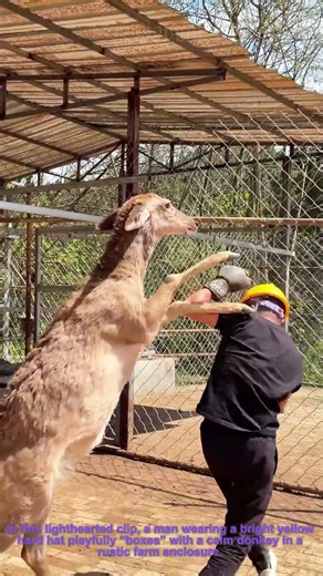 Donkey Boxing Funny Moment | Hilarious Farm Antics