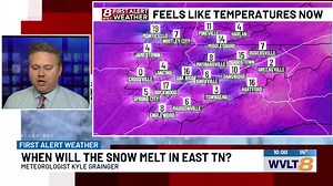 LIVE: Meteorologist Kyle Grainger is tracking bitter cold temperatures today and when the snow will melt across East Tennessee. https://tinyurl.com/2y4fp9xc | WVLT