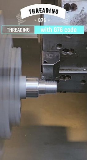 Threading On The CNC Lathe Machine With G76 Cycle, Touch of Precision, Automatic, CNC MACHINE