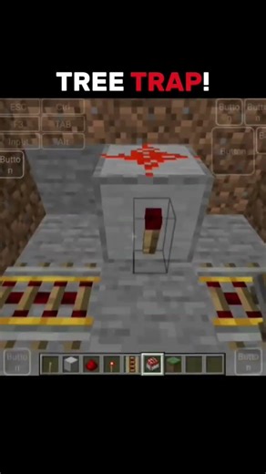 Minecraft Tree Trap Moment