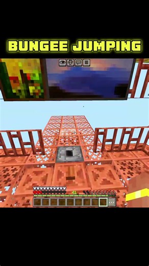minecraft: the Bungee jumping #minecraft