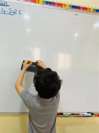 💻✨ Third Grade, Computer class. students learned about the Shift key!⬆️ They practiced how to use it to type special symbols on the keyboard.💻 Learning keyboard skills is always fun! ⌨️ #مدرسة_أكاديمية_حلمي_الصغير | MLD Academy مدرسة أكاديمية حلمي الصغير