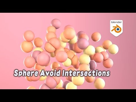 [Tut] Spheres Avoid Intersections by Deformation - Blender Geometry Nodes 3.2