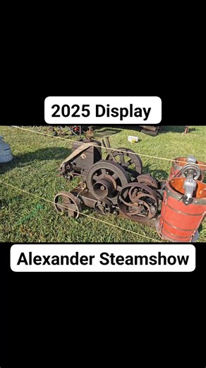 Our growing display at the 2025 Alexander Steam Show. Next year it will be quote a bit bigger! #crankincramers #alexandersteamshow #hitandmiss #vintagesteam #antiquepower | Crankin’ Cramer’s