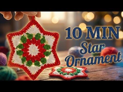 Make This Easy Crochet Star for Beginners | Christmas Tutorial