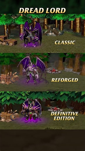 Warcraft 3 Undead Heroes GFX Comparison Classic Reforged Definitive Edition