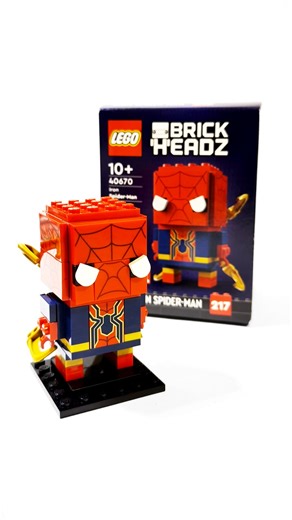 Billz Brickz on Instagram: "BrickHeadz Iron Spider-Man 🕷️👌🔥 Always enjoy these fun quick builds, and yet another great addition to the Marvel Lego collection! . Set # 40670 . Iron Spider-Man 91 Pieces . Released 02.24 . ➡️ Follow @billzbrickz for more @lego fun and creativity! . #spiderman #ironspider #legospiderman #marvel #legomarvel #legomarvelsuperheroes #legobrickheadz #brickheadz #legocommunity #billzbrickz"
