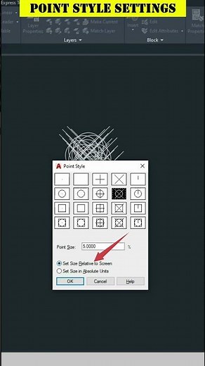 Point Command in AutoCAD #shorts