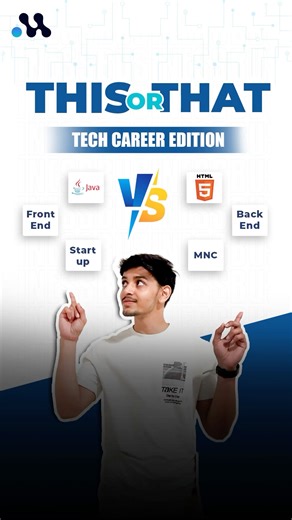 This or That - Tech Student Edition | Frontend, Backend, Java or HTML? #shorts #btech #btechlife