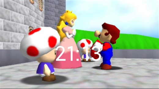 【SM64】触屏16星速通 21:13 sub22