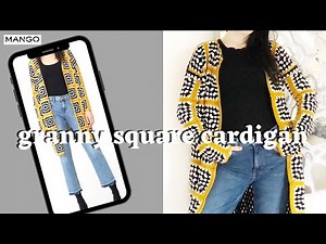 Crochet Granny Square Cardigan Tutorial.Crochet Granny Square Cardigan Free Pattern.By Stella