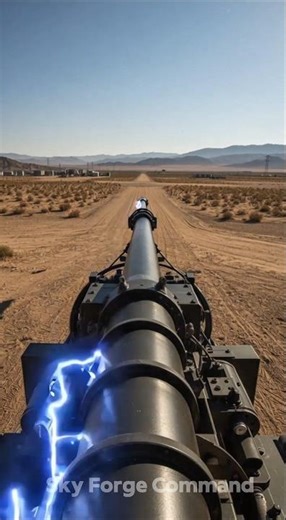 Railgun Test Fire — Realistic Wide-Angle Military Footage