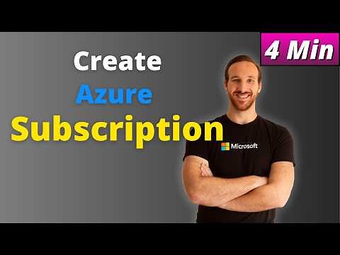 How to create an Azure Subscription