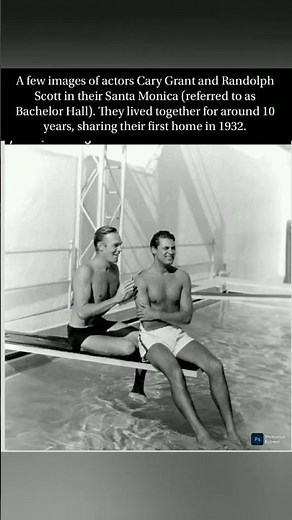 🏖️ Cary Grant & Randolph Scott at Bachelor Hall—1930s charm, big smiles & timeless vibes ❤️✨ WOW!💫💥!